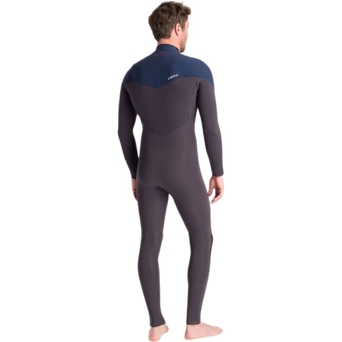 2024 C-Skins Mens NuWave ReWired 5/4mm Chest Zip Wetsuit C-NRW54MCZ - Meteor / Meteor x / Bluestone x